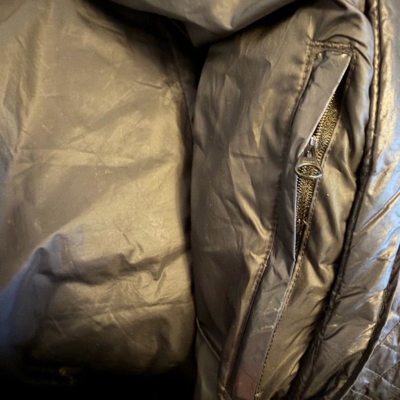 Eddie Bauer Women’s Coat Trinity Down Parka Size Small BLACK Jacket Belted - Picture 11 of 11